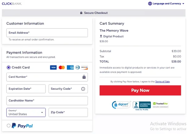The Memory Wave - Secure Checkout 